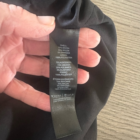 White House Black Market Asymmetrical Black Skirt - Picture 5 of 5